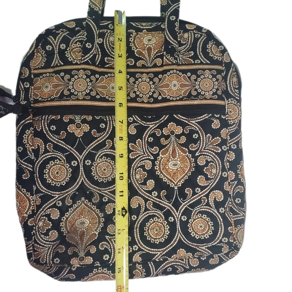 VERA BRADLEY Tall Zip Tote Commuter Laptop Carry-on Perfect Pocket Paisley Print